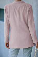 Load image into Gallery viewer, Double Take Double-Breasted Padded Shoulder Blazer with Pockets
