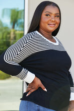 Load image into Gallery viewer, Sew In Love Full Size Striped Dolman Sleeve Knit Top
