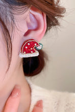 Load image into Gallery viewer, Rhinestone Christmas Hat Earrings
