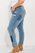 Load image into Gallery viewer, Judy Blue Full Size Patch Boyfriend Jeans
