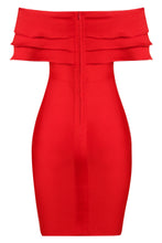 Load image into Gallery viewer, Layered Off-Shoulder Bodycon Dress
