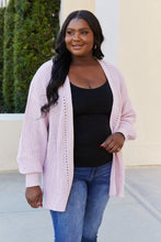 Load image into Gallery viewer, Blu Pepper Full Size Open Front Rib-Knit Cardigan
