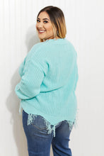 Load image into Gallery viewer, Sew In Love Uptown Girl Full Size Distressed Sweater
