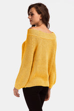 Load image into Gallery viewer, Double Take Off-Shoulder Long Sleeve Sweater
