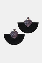 Load image into Gallery viewer, Heart Shape Fringed Dangle Earrings
