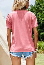 Load image into Gallery viewer, Short Petal Sleeve Crewneck Top
