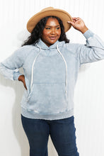 Load image into Gallery viewer, Zenana New Friends Full Size Acid Wash Fleece Hoodie
