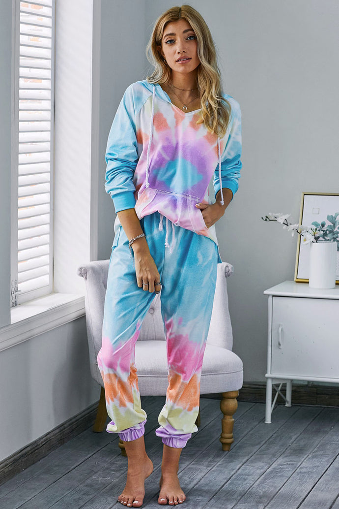 Utopia Tie-Dye Hoodie and Joggers Loungewear Set