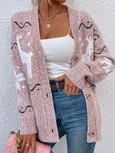 Load image into Gallery viewer, Christmas Reindeer Button Down Cardigan
