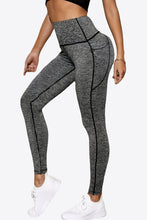 Load image into Gallery viewer, Wide Waistband Sports Leggings with Side Pockets
