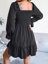 Load image into Gallery viewer, Smocked Flounce Sleeve Square Neck Dress
