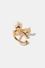 Load image into Gallery viewer, Pearl and Rhinestone Cuff Earrings
