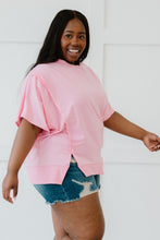 Load image into Gallery viewer, Sew In Love Sippin' Lemonade Full Size Run French Terry Top in Pink

