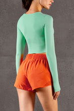 Load image into Gallery viewer, Breathable Cropped Long Sleeve Sports Top
