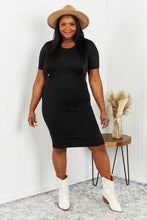 Load image into Gallery viewer, Yelete Full Size Round Neck T-Shirt Dress
