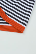 Load image into Gallery viewer, Contrast Striped Dropped Shoulder Sweater

