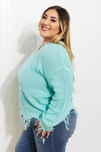 Load image into Gallery viewer, Sew In Love Uptown Girl Full Size Distressed Sweater

