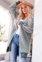 Load image into Gallery viewer, Heathered Open Front Longline Cardigan DIBS l HEATHERED
