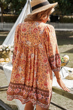 Load image into Gallery viewer, Bohemian Balloon Sleeve Dress DIBS BOHO
