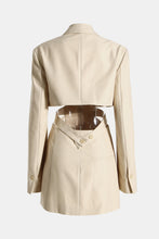 Load image into Gallery viewer, Cutout Mini Blazer Dress
