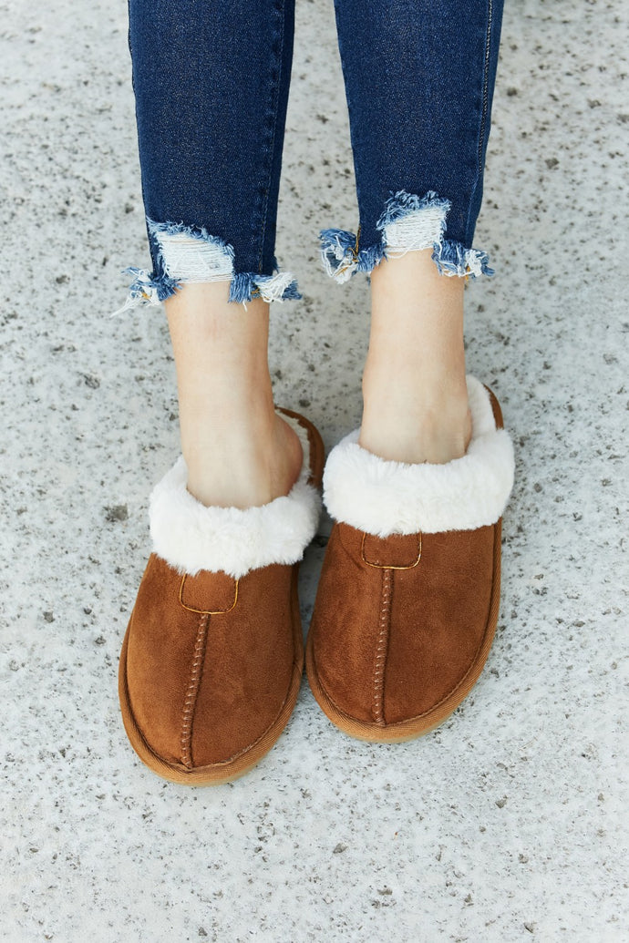 Forever Link Two-Tone Seam Detail Slippers