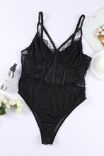 Load image into Gallery viewer, Adjustable Spaghetti Strap Lace Bodysuit
