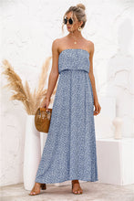 Load image into Gallery viewer, Strapless Leg Split Maxi Dress
