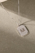 Load image into Gallery viewer, Letter Zircon Pendant Necklace
