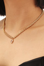 Load image into Gallery viewer, Inlaid Rhinestone Pendant Necklace

