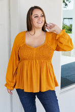 Load image into Gallery viewer, GeeGee Penthouse Full Size Smocked Blouse
