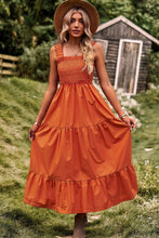 Load image into Gallery viewer, Smocked Square Neck Tiered Dress
