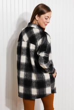 Load image into Gallery viewer, Zenana Autumn Evening Full Size Plaid Longline Shacket
