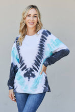 Load image into Gallery viewer, Sew In Love Full Size Tie-Dye Side Slit Sweatshirt
