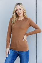 Load image into Gallery viewer, Zenana Full Size Round Neck Long Sleeve Top
