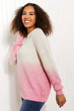 Load image into Gallery viewer, Sew In Love Cotton Candy Dreams Full Size Dip-Dye Ombre Sweater
