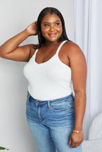 Load image into Gallery viewer, Zenana Full Size V-Neck Ribbed Cami in Ivory
