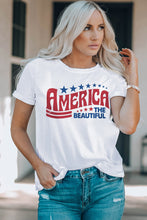 Load image into Gallery viewer, AMERICA THE BEAUTIFUL Graphic Round Neck Tee
