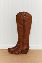 Load image into Gallery viewer, Qupid Countryside Contrast Knee High Cowboy Boots
