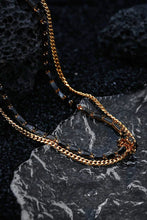 Load image into Gallery viewer, 18K Gold-Plated Zircon Double-Layered Necklace
