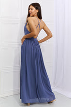 Load image into Gallery viewer, Ontheland Captivating Muse Open Crossback Maxi Dress
