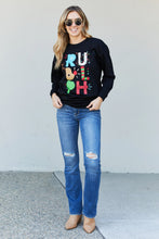 Load image into Gallery viewer, TEES2URDOOR Full Size Christmas Graphic Round Neck Sweatshirt
