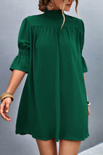 Load image into Gallery viewer, Frill Neck Flounce Sleeve Dress
