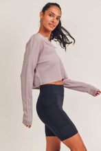 Load image into Gallery viewer, Light Waffle Knit V Detail Top In IRIS | DIBS 432
