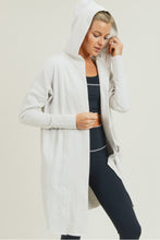 Load image into Gallery viewer, Long cardigan with hoodie natural | DIBS 752
