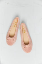 Load image into Gallery viewer, Forever Link Bow Detail Sherpa Flats
