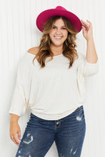 Load image into Gallery viewer, Andree by Unit Toasting Almonds Full Size Dolman Sleeve Knit Top
