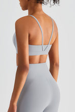 Load image into Gallery viewer, Spaghetti Strap Round Neck Sports Bra

