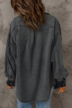 Load image into Gallery viewer, Contrast Trim Collared Fleece Jacket
