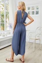 Load image into Gallery viewer, Asymmetrical Hem Tie Back Jumpsuit
