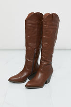 Load image into Gallery viewer, Forever Link Faux Leather Embroidered Cowboy Boots
